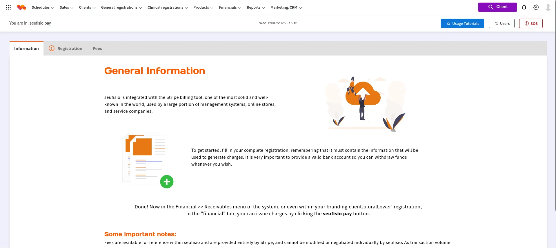 Aba Informações